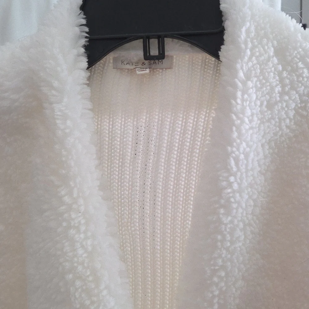 Kate & Sam Cream Women's Cardigan, Size M - Picture 2 of 5